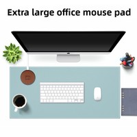 Tapis de bureau multifonctionnel pour clavier et souris, tapis de jeu et d'écriture antidérapant en PU, design personnalisable, en stock