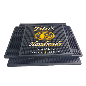 Custom Logo <b>Silicone</b> Bar <b>Mat</b> Rubber Bar Runner Spill <b>Mat</b> Drip Tray Beer <b>Mat</b> Countertop Service <b>Mat</b> Non Slip Pad - Product Image 1