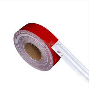 Nastro riflettente ad alta visibilità ad alta visibilità di sicurezza DOT--C2 rosso e bianco per camion e strada impermeabile autoadesivo di qualità - Product Image 1
