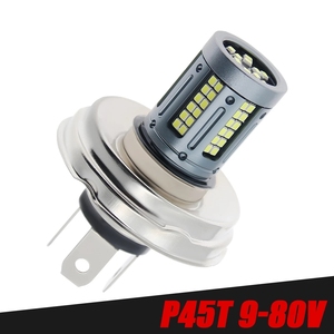 Đèn Pha LED Xe Máy P45T R2 84SMD Chùm Sáng Cao/Thấp Cho Xe Tay Ga Xe Máy Màu Trắng 6000K 9-80V - Product Image 5