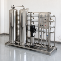Machine de purification d'eau par osmose inverse industrielle commerciale 1000L/heure, garantie 1 an, pour le traitement de l'eau des lavages automobiles