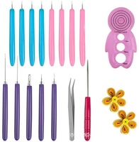 Kit de quilling en papier personnalisé 2024 avec bandes de papier, outils de quilling et boîte de rangement - Style lettres fait main
