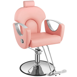Dayanıklı 360 derece döner sentetik deri berber koltuğu hidrolik ayarlanabilir saç stilisti kesme <span class=keywords><strong>Salon</strong></span> sandalyesi ile Styling koltuk - Product Image 1