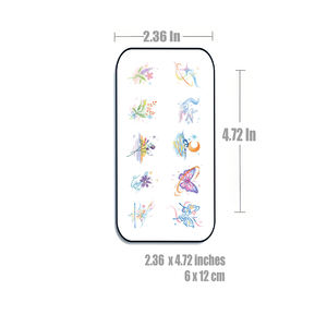 Tatuajes Temporales Ecológicos de Alta Calidad con Colores Personalizados, Aspecto Realista, Fáciles de Aplicar para Mujeres, Niños y Dedos - Product Image 4