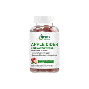 Gomitas de Vinagre de Sidra de Manzana con Sabor a Granada, Paquete OEM, Promueven la Digestión, Salud del Corazón, Ayudan a Perder Peso, Dulces Gomosos - Product Image 1