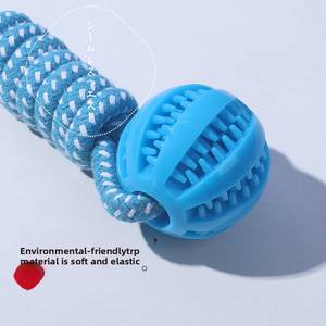 Juguete Interactivo <span class=keywords><strong>para</strong></span> <span class=keywords><strong>Perros</strong></span>, Pelota <span class=keywords><strong>de</strong></span> <span class=keywords><strong>Cuerda</strong></span> <span class=keywords><strong>de</strong></span> Nailon, Juego <span class=keywords><strong>de</strong></span> Tirar, <span class=keywords><strong>Mordedor</strong></span> Dental con Dispensador <span class=keywords><strong>de</strong></span> Golosinas con Sabor a Pollo - Product Image 4