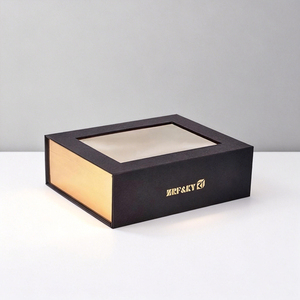 Boîte cadeau pliable en papier personnalisée avec fenêtre magnétique, boîte d'emballage avec fenêtre transparente à l'<span class=keywords><strong>avant</strong></span> pour l'emballage cosmétique - Product Image 6