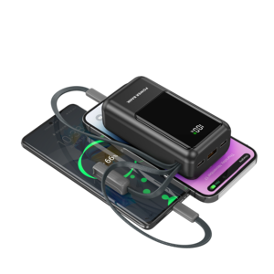 Banco de energía de alta capacidad de 10000mAh y 22.5W con cable integrado para portátil - Product Image 3