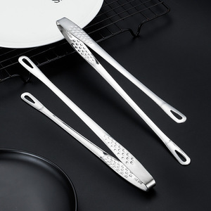 Lu Youchu Stainless Steel <b>BBQ</b> Tongs 304 Extended Hollow Out Anti Scalding Food Clips For Korean Grill Steak Bread Strawberry - Product Image 2