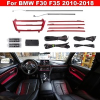 Kit de bande LED intérieure de voiture à 9 couleurs pour BMW F30 F35 2010-2018, éclairage d'ambiance néon pour portières, compatible CIC NBT, fabriqué en Chine