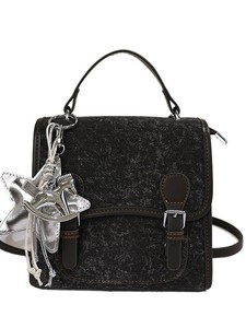 Bolso de Hombro Pequeño para Mujer Han Faner, Estilo Casual Sencillo, con Rayas Vintage Exquisitas y Diseño de Empalme, Ideal para Compras, Estilo de Mejores Amigas y Citas - Product Image 4