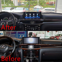 Lecteur DVD de voiture 12,3 pouces, autoradio Android, écran tactile, navigation GPS, CarPlay pour Lexus LX570 2016-2019