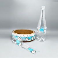 Film thermorétractable transparent durable en gros pour étiquettes de bouteilles de boissons, matériau en rouleau personnalisable (0,03-0,05 mm)