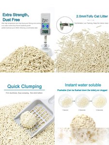 Arena para Gatos Lovepet de Alta Calidad, Libre de Polvo, Baja Humedad, Aglutinación Rápida, Suministro Directo de Fábrica, Venta al por Mayor desde China, Arena para Gatos de Tofu - Product Image 6