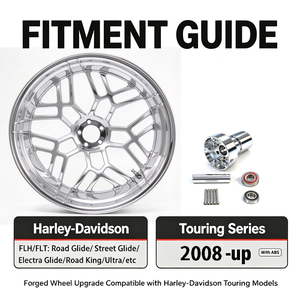 Roue arrière de moto forgée sur mesure de 18 pouces, jante de modification pour Harley Touring Series Upgrade - Product Image 4