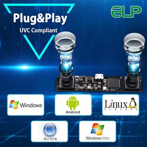 Lemfo — Module de caméra stéréo 3D à double objectif ELP, pour caméra Webcam, Mini <span class=keywords><strong>USB</strong></span> 2.0, pilote gratuit, CMOS OV9750, pour Vision d'ordinateur stéréoscopique - Product Image 5