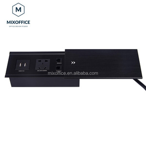 Phổ biến nhôm hợp kim Tabletop USB sạc ổ cắm <span class=keywords><strong>multimdia</strong></span> Ổ cắm điện trượt Tính năng có tính năng EU chúng tôi AU anh phích cắm 5m cáp - Product Image 3