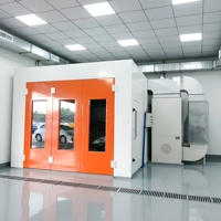 Cabine de peinture résistante à l'abrasion, murs intérieurs enduits de Téflon antiadhésif pour un nettoyage facile et une utilisation réduite des solvants