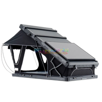 Tente de toit 4x4 Tente de toit de voiture à coque dure Dachzelt Hartschale Auto Grande tente de toit 4 personnes avec panneau solaire