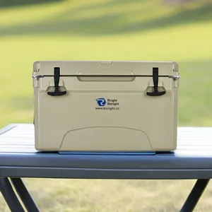 Wholesale large rotomolded cooler 38L insulated portable cooler box picnic camping kitchen keep food fresh