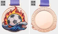 Médaille de championnat de football d'usine JINZUN, en alliage de zinc, médaille de sport pour récompense sportive en métal personnalisée, médailles de football personnalisées