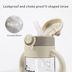 Bán Buôn 300Ml Cổ Rộng Động Vật Phim Hoạt Hình Tritan Ăn Duckbill Cup Trọng Lực Bóng Uống Rơm Trẻ Em 'Nước Bé Chai - Product Image 4