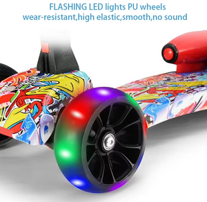 新款儿童电动滑板车带喷雾儿童滑板车<span class=keywords><strong>3</strong></span>轮折叠喷雾火箭滑板车儿童 - Product Image 6