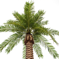 Arbre artificiel de simulation de palmier de 8 m de haut, résistant aux UV, pour décoration extérieure de plage et autoroute