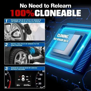 Lansmanı RF sensörü X431 LTR-03 RF05 315/433MHZ 2in1 araba Tpms lastik basıncı sensörü onarım <span class=keywords><strong>program</strong></span>ı ile lansmanı CRT5011E I-TPMS aracı - Product Image 4