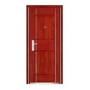 Fabricante de Foshan, puerta de acero antirrobo personalizada de lujo para el hogar, Entrada Principal de Seguridad de Metal, puerta exterior de entrada frontal - Product Image 4