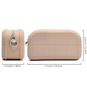 Portable Silicone Cosmetic Bag Waterproof Travel <b>Makeup</b> Pouch Multi-purpose Toiletry <b>Case</b> Zipper Organizer for Women Skincare - Product Image 2