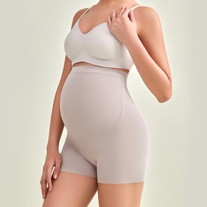 YIYI High Waist Stretch Butt Lifting Maternity Support Pants Seamless Lightweight Maternity <strong>Shorts</strong> Breathable Maternity Bottoms - Product Image 4