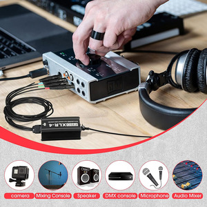 Caja Divisora <span class=keywords><strong>XLR</strong></span> de 3 Pines, Cable de Conexión a RJ45 Ethercon, Terminador <span class=keywords><strong>XLR</strong></span>/DMX/AES de 4 Canales, Adaptador Ethernet a <span class=keywords><strong>XLR</strong></span> - Product Image 4