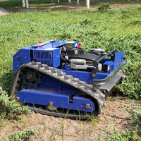 Tondeuse à fléaux tout-terrain industrielle télécommandée 9 CV à essence pour vergers, vignobles et exploitations agricoles professionnelles