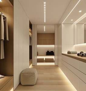 Dressing sur mesure, grande capacité, armoire de luxe légère, mobilier de dressing personnalisé - Product Image 5