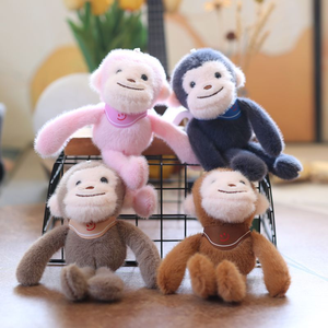Lindo pequeño mono de piernas largas colgante juguete de peluche Scavenger bufanda muñeca bolsa accesorio llavero muñeca figurita juguetes de <span class=keywords><strong>animales</strong></span> de peluche - Product Image 1