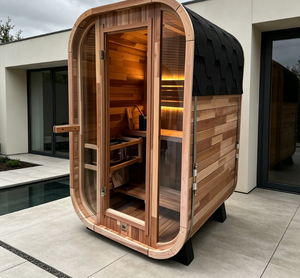 Sauna de Vapor Interior de Madera Sólida de Cedro Rojo Ecológica y de Calentamiento Rápido, con Energía Solar, para 1-2 Personas, para Alivio del Dolor y Purificación Corporal - Product Image 1