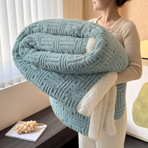 Cobertor de Lã Tafetá Espesso para Soneca no Escritório Manta de Sofá para Ar Condicionado de Inverno - Product Image 5