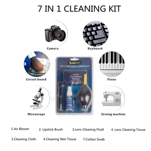 Nhà Máy 7in 1 Làm Sạch Kit 30Ml Màn Hình <span class=keywords><strong>LCD</strong></span> Màn Hình Sạch Hơn Kit Bao Gồm Làm Sạch Chất Lỏng Vải Bụi Bàn Chải Ống Kính Mô - Product Image 3