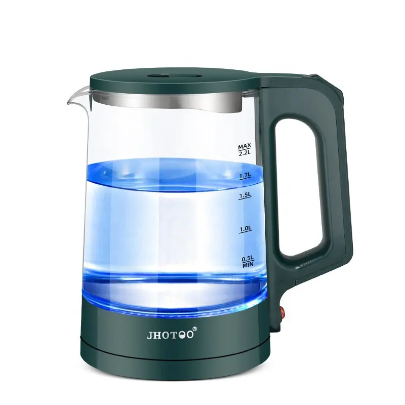 Hot Sell Keep Warm Household Appliances High Quality 304 Stainless Steel Kitchen Dormitory 2.2L Glass Electric Kettle