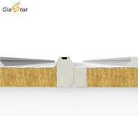 Panneaux muraux sandwich en laine de roche GLOSTAR ignifuges, insonorisants et écologiques de 50 mm, panneaux de toiture, panneaux pour salles blanches, design moderne