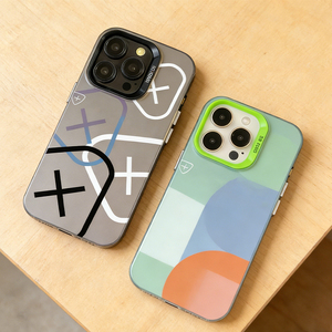 Étuis rigides de <span class=keywords><strong>luxe</strong></span> pour 7/8/XR/XS/11/12/13/14/15/16/Pro/Max, matériau PC antichoc avec protection de l'appareil photo par peinture UV - Product Image 1