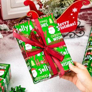Green Christmas Wrapping Paper 17 In X 33 Ft Reversible Santa Polka Dot Holiday Gift <b>Wrap</b> - Product Image 5