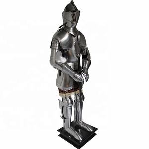 ชุดเกราะโบราณสวมใส่เกราะยุคกลางแบบเต็มตัวทำด้วยเหล็กชุดเกราะโบราณหายาก - Product Image 4