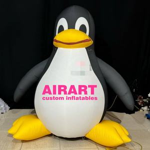 Pingüino inflable bonito Popular de 2 metros de altura para decoración de eventos de <span class=keywords><strong>Ocean</strong></span> Park pingüino personalizable con logotipo - Product Image 5