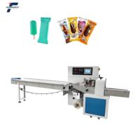 Machines d'emballage horizontales multifonctionnelles industrielles Machine d'emballage d'oreillers en plastique pour barres de crème glacée Ice Pop Lolly Popsicle