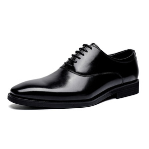 Top Grain Leather Men's Business Shoes Genuine Leather British Style Handcrafted Slip-On Loafers Breathable - Product Image 2