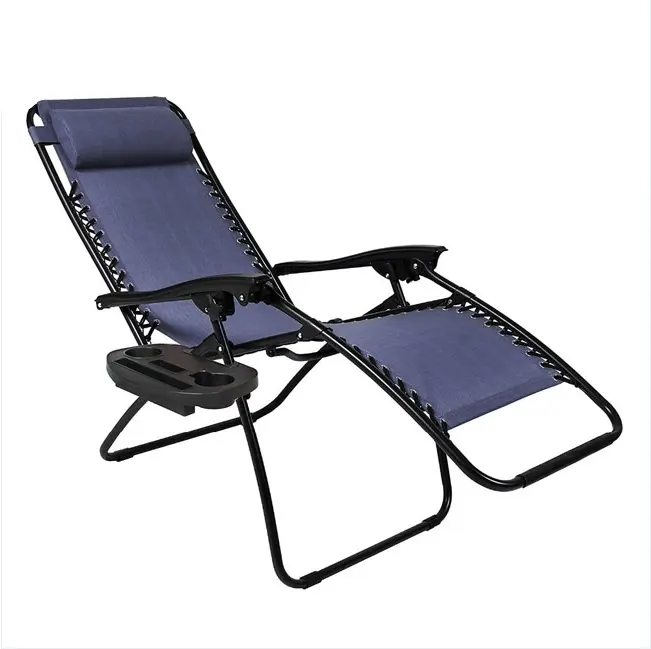 Açık salon katlanır sandalyeler paslanmaz alüminyum ayarlanabilir güneş plaj eğlence tembel şezlong