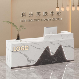 Table de réception d'angle moderne et simple, petit comptoir de caisse, bureau d'accueil pour salon de beauté ou magasin de vêtements - Product Image 5