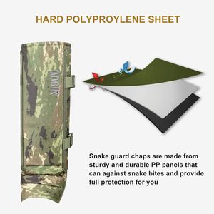 Maple Joy Polainas Antiserpiente para Caza, Duraderas y a Prueba de Mordeduras, para Hombres y Mujeres, Ajustables, Protección para la Parte Inferior de la Pierna, Tallas Personalizadas - Product Image 5